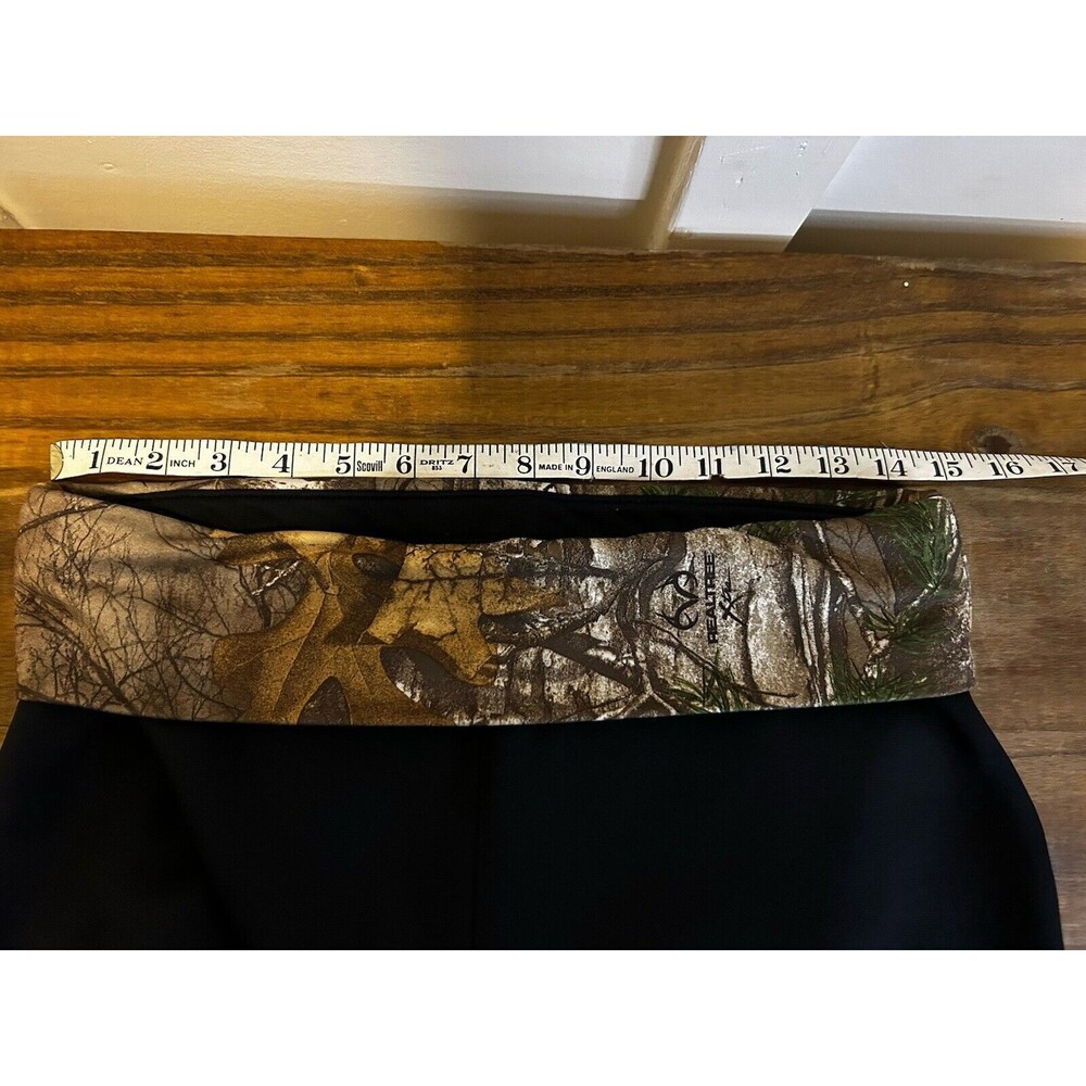 Under Armour RealTree UA Storm 1 Foldover Yoga Pants Camouflage Black Small - Picture 6 of 7